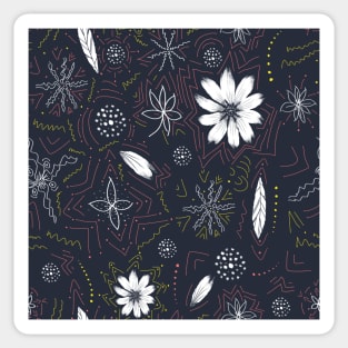 Hand drawn flowers Sticker